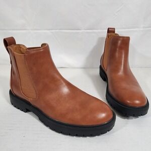 Dream Pairs Classic Chelsea Ankle Booties Women‎ Size 7.5 Brownish Yellow DAB213